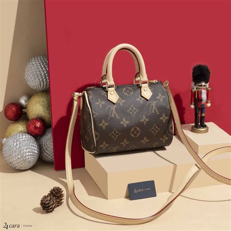 LOUIS VUITTON NANO SPEEDY MONOGRAM HANDBAG