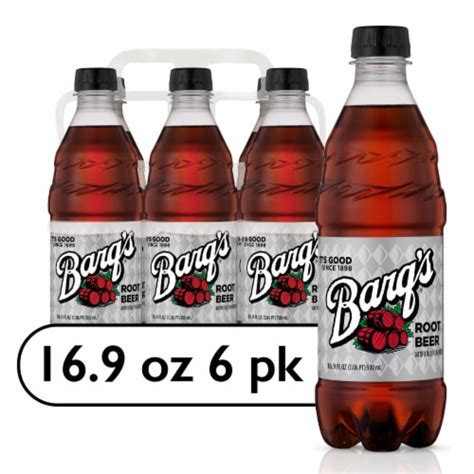 Barq'S® Root Beer Caffeine Free Soda Bottles, 6 pk / 16.9 fl oz - Kroger