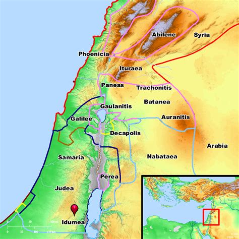 Bible Map: Idumea