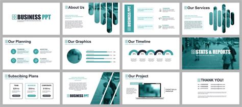 Business presentation powerpoint slides templates 252780 Vector Art at ...