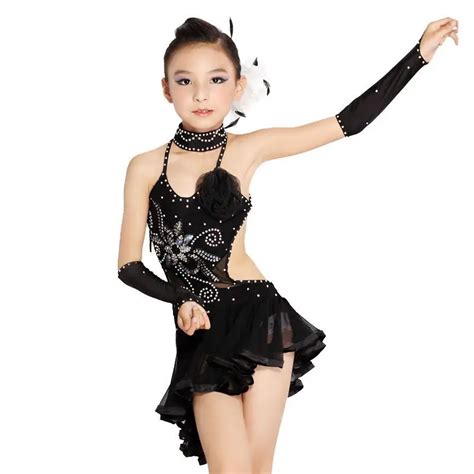 Top quality Little Girl's performance dress latin dance dress For girl ...