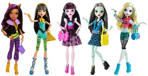 Monster High Original Dolls 6 Pack ~ Ghouls Draculaura Clawdeen Frankie ...