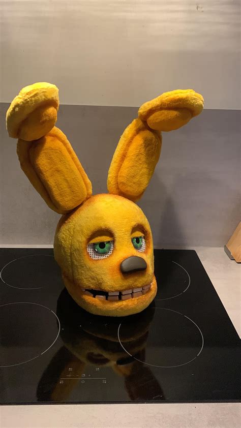 Springbonnie cosplay head made by me! Love how he turned out! The eyes ...