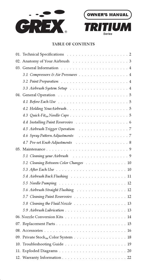 GREX TRITIUM SERIES OWNER'S MANUAL Pdf Download | ManualsLib