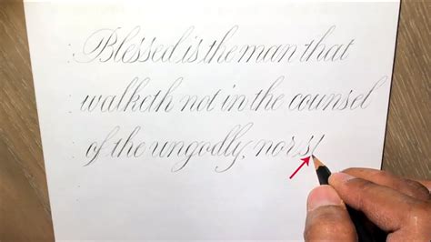 WRITING COPPERPLATE SCRIPT CALLIGRAPHY WITH A PENCIL | PAUL ANTONIO ...