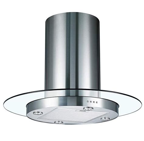 Cookology-TUB900GL Campana extractora redonda y tubular de cristal y ...