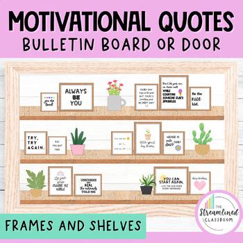 Motivational Quotes Bulletin Board or Classroom Door | TPT