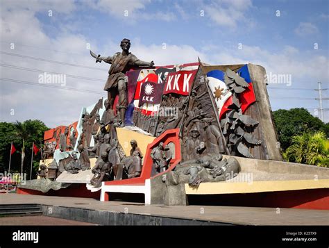 Manila, Philippines - Dec 21, 2015. Katipunan (KKK) Monument in Manila ...