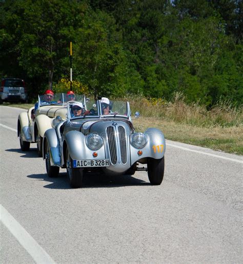 BMW 328 1939 on an Old Racing Car in Rally Mille Miglia 2022 the Famous ...