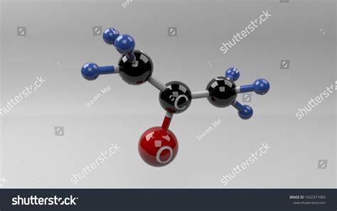 Acetone Molecule Illustration Molecular Structure Acetone Stock ...