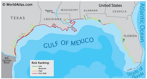 Gulf Coast Of The United States - WorldAtlas