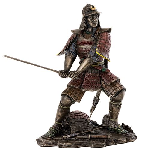 Samurai Warrior In Battle Japanese Statue Figurine ...