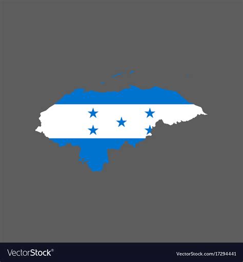 Honduras flag and map Royalty Free Vector Image