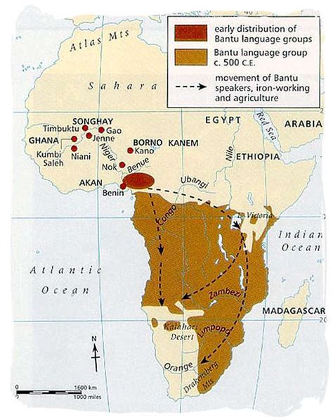 Bantu People Map