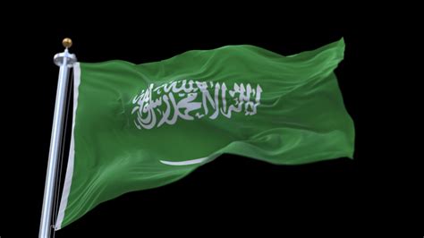 4k seamless saudi arabia flag waving Stock Footage Video (100% Royalty ...