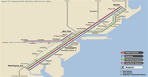 Amtrak Northeast Regional Map