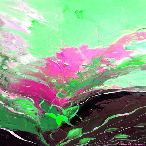 Pink Splash Painting by Gina De Gorna - Fine Art America