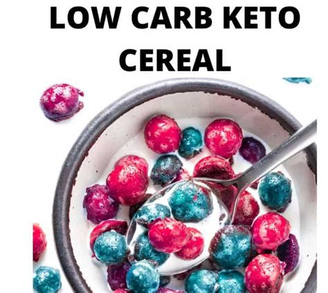 LOW CARB KETO CEREAL - Keto Recipes