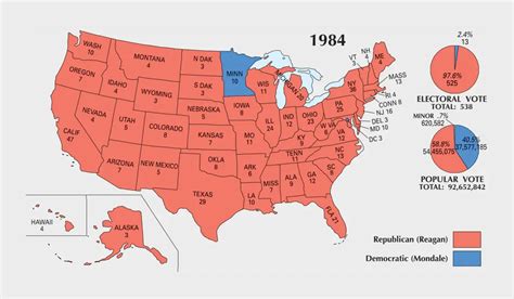 US Election of 1984 Map - GIS Geography