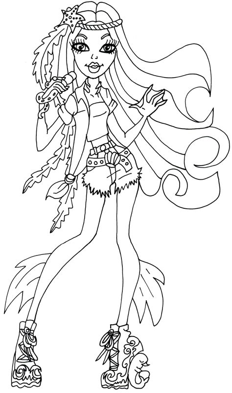 Monster High Coloring Pages Printable - Printable Word Searches