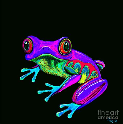 Rainbow Frog Painting by Nick Gustafson