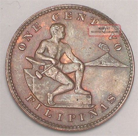 1944 S Philippines 1 Centavo Wwii Era Coin Xf