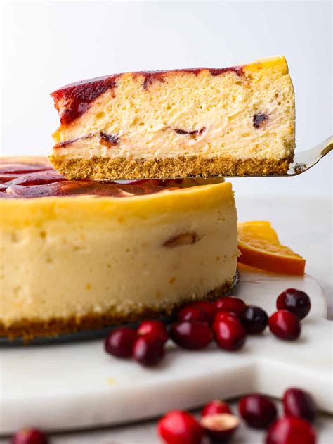 Cranberry Orange Cheesecake - Yummy Recipe