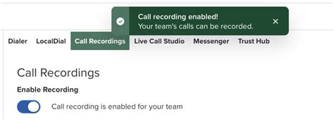 Manage Call Recordings and Governance