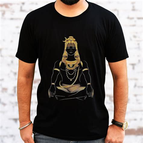 Lord Shiva Best Design Printed Black T Shirt - Buy Spiritual Products