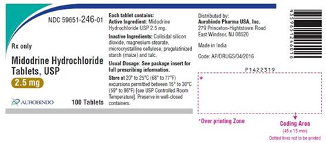 Midodrine - FDA prescribing information, side effects and uses