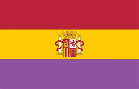 Photo Wallpaper Flag, Spain, Republic - Empire Of Spain Flag - 1332x850 ...