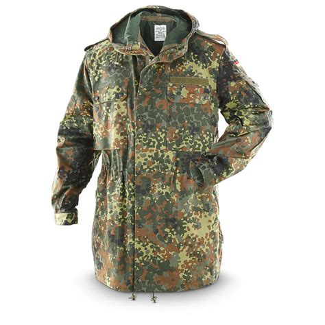 New German Military Surplus GORE-TEX Parka - 625473, Camo Rain Gear ...