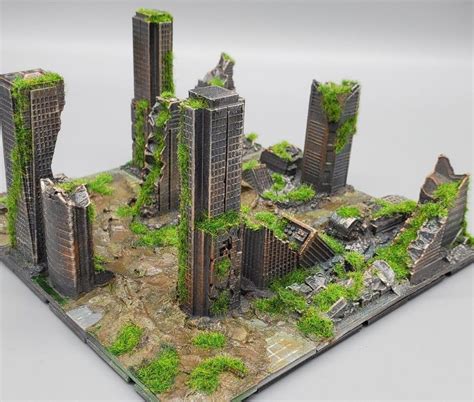 A 3D printed diorama of a post-apocalyptic city! Want to unleash your ...