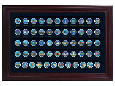 Colorized State Quarters, Complete Set of 56 - The Patriotic Mint