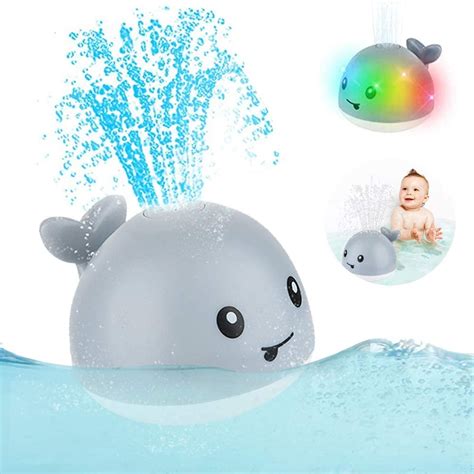 Baby Bath Toys, Baby Toys Whale, Light Up Bath Toys, Sprinkler Bathtub ...