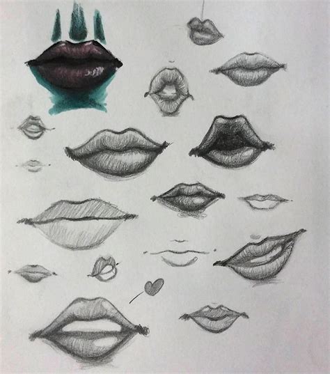 100+ Drawings Of Lips, Mouths & Teeth