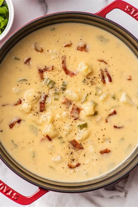 Easy Cheesy Potato Bacon Soup - Baking Mischief