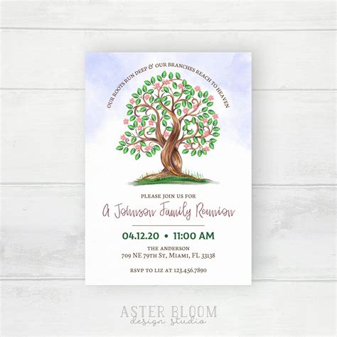 Printable Family Reunion Invitations