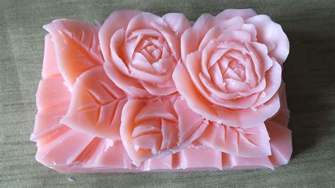 How to Make Carving Soap a rose Flowers handmade การแกะสลักผลไม้