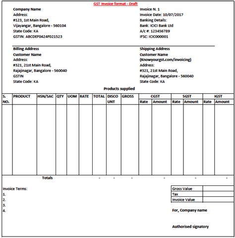 Free gst billing format in excel - ukjza