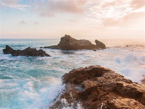 Sea Rocks Waves Water Coast 4k Wallpaper | TOPpng