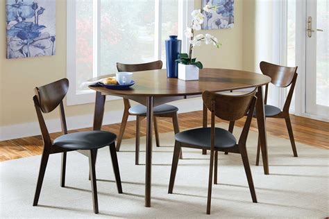 Malone Round Extendable Dining Table from Coaster (105361) | Coleman ...