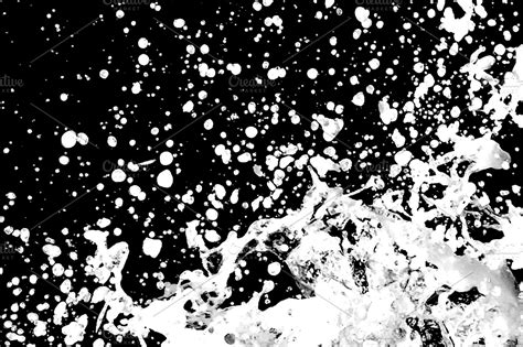 Black and White Splash Background Texture ~ Abstract Photos ~ Creative ...