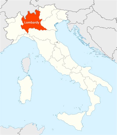 Location of Lombardy Map - MapSof.net