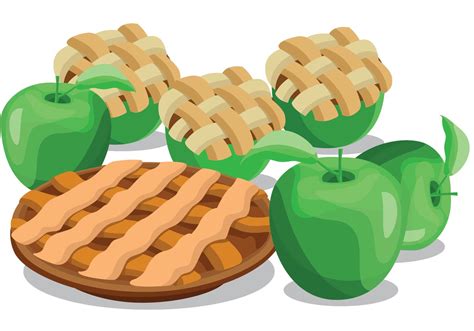 Apple Pie Vectors 90723 Vector Art at Vecteezy