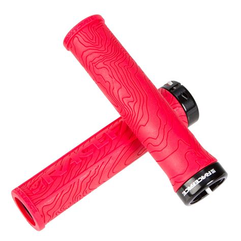 Race Face MTB Grips Half Nelson Lock-On Red | Maciag Offroad