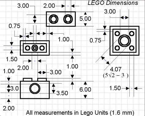 What are the dimensions of a LEGO brick? - LEGO® Answers | Lego ...