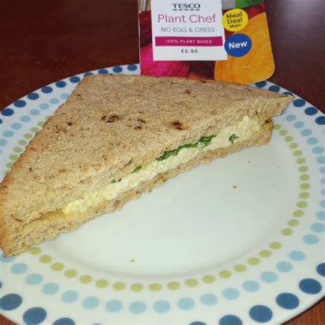 Supersupergirl's Food Reviews: Tesco Plant Chef No Egg Cress Sandwich