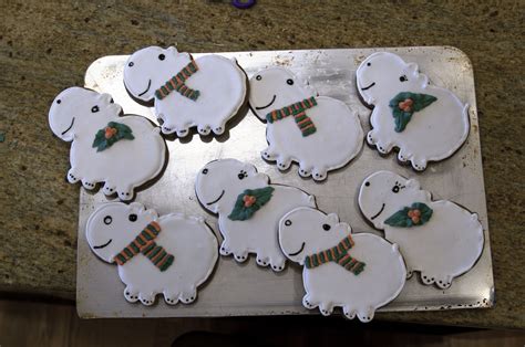 Our traditional Christmas Hippo Cookies | Cookie decorating, Holiday ...