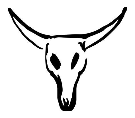 Longhorn Skull Drawing | Free download on ClipArtMag